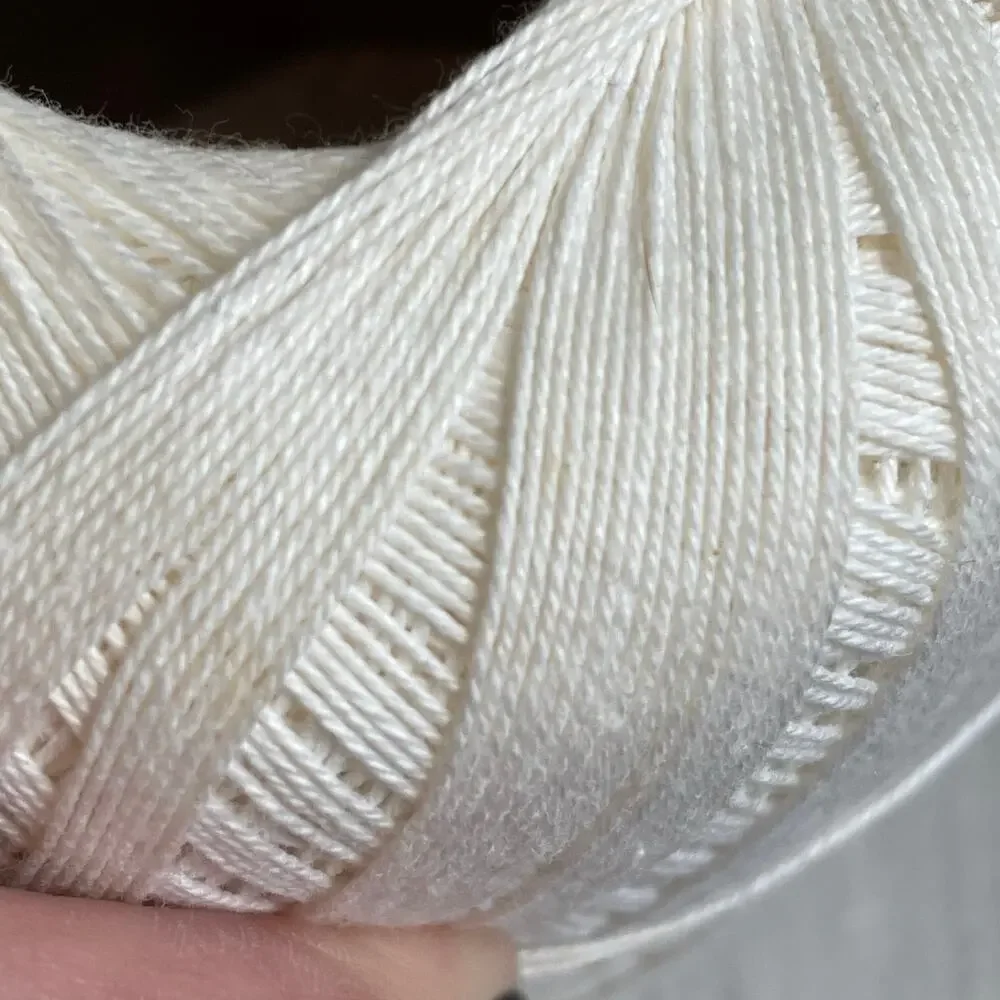 Vintage Crochet Thread Off White/ White Mercerized Cotton Lot of 4 READ DSCPT